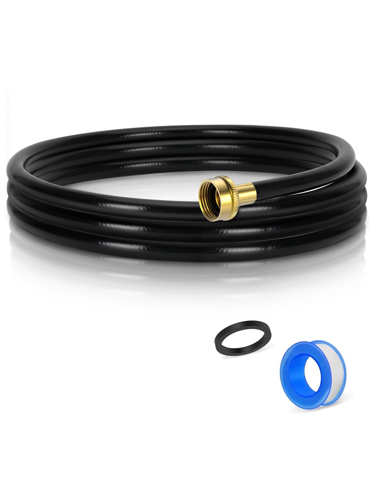 Photo 1 of (7 Length Options) Dehumidifier Drain Hose with 3/4 Inch FHT Connector, Featuring Rust-Resistant Brass Fittings for Leak-Proof Connection, Perfectly Compatible with Most Dehumidifier Brands