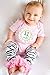 Shabby Chic Baby Monthly Stickers - Shower Gift or Scrapbook Photo Keepsake