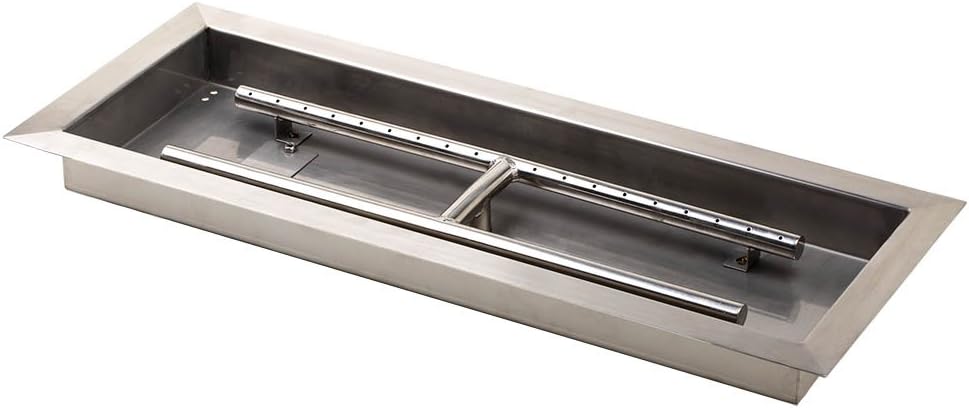 Amazon Com Stanbroil Rect Drop In Fire Pit Pan W H Burner