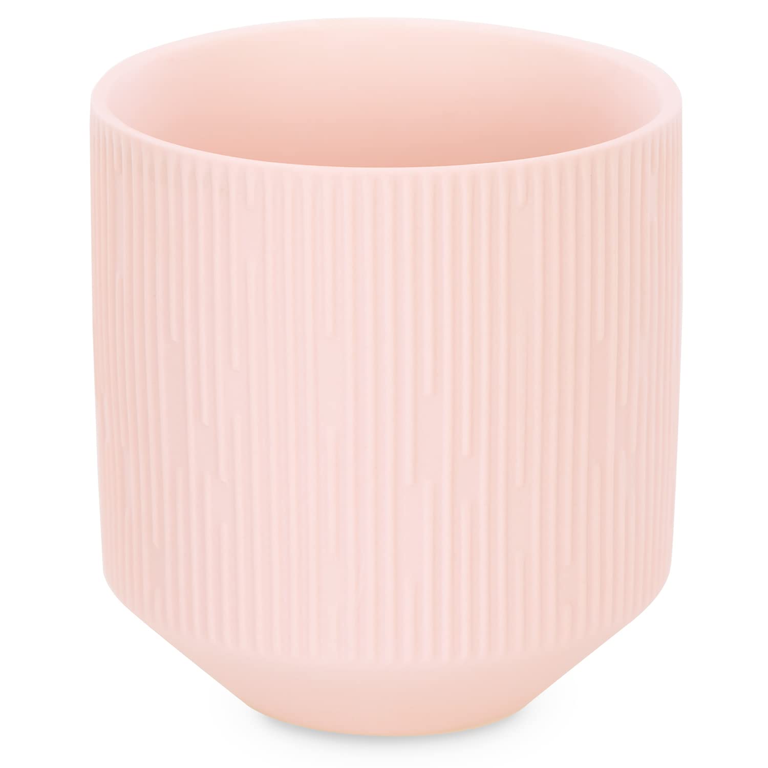 AmeliaHome Ceramic Storage Box Organiser Flower Pot 9 x 9.8 cm Paso Peach — image 1