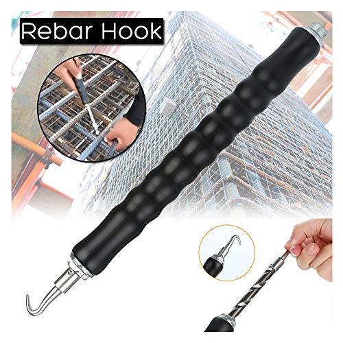 Wotryit Automatic Wire Twister For Wires and Rebar Ties, Rebar Tie Wire Twister Automatic Concrete Metal Wire Twisting Fence Tool 300mm,Easy to Use - Thumbnail 7