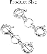 pegzherx 2Pcs Silver Double Clasps 925 Sterling for Necklace Bracelet view 4