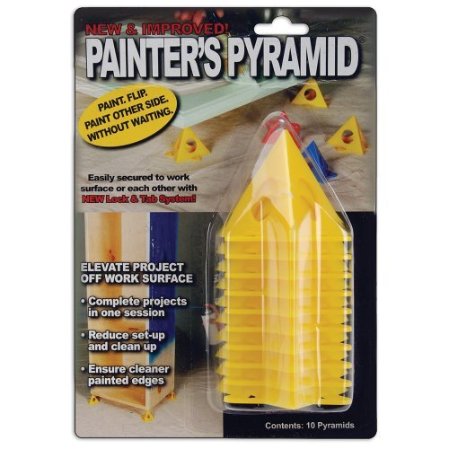 4-PACK - Painter's Pyramid Stands, Yellow