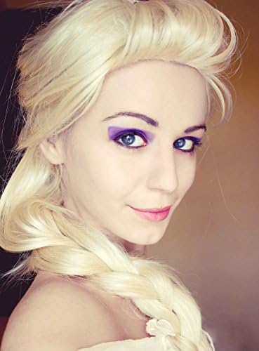 Kid's Elsa Elza Costume Wig, Frozen Snow Princess, Excellent Quality