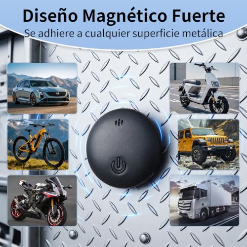 GPS Coche localizador Sin Suscripción, Localizador GPS para Coche, Magnético Rastreador GPS, Compatible con Android e iOS, Seguimiento en Tiempo Real para vehículo,Auto/Motocicletas, IP68 Impermeable