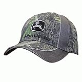 John Deere Men's Camouflage Waxed Twill Cap Black One Size