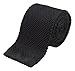 Benchmark Ties 100% Silk Knit Tie in Black (2.5