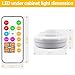 BWL Wireless LED Closet Lights, RGB Color Changing Puck Light with Remote Control, Touch Sensor LED Night Light, Battery Operated Under Cabinet Light - 6 Pack (18 PCS Battery Included)