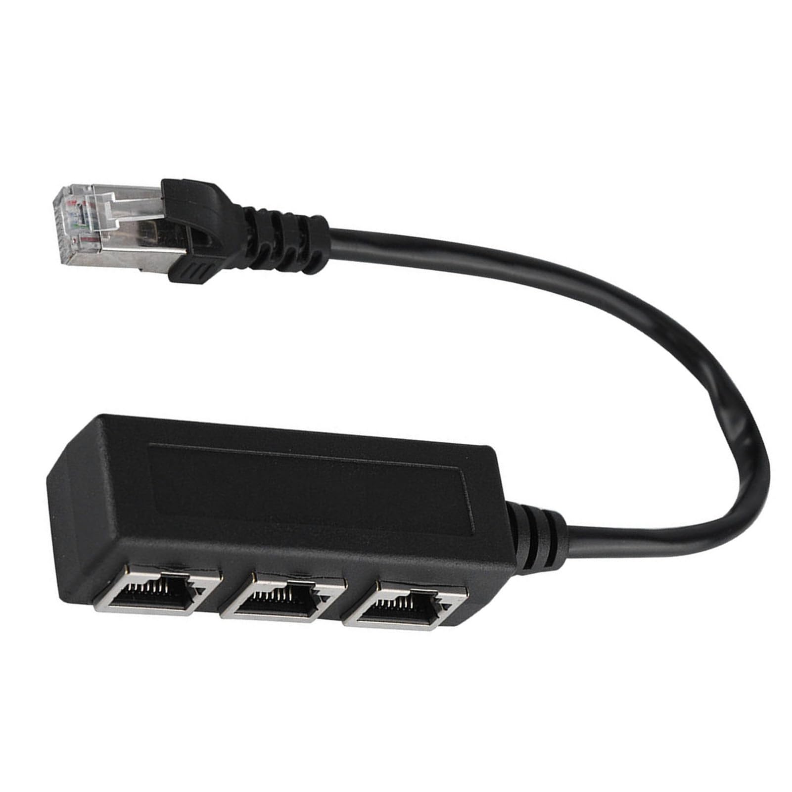 Estink RJ45 Ethernet Splitter, 1 to 3 LAN Network Adapter with 3 Female Ports 1 Male Port for Internet Connection