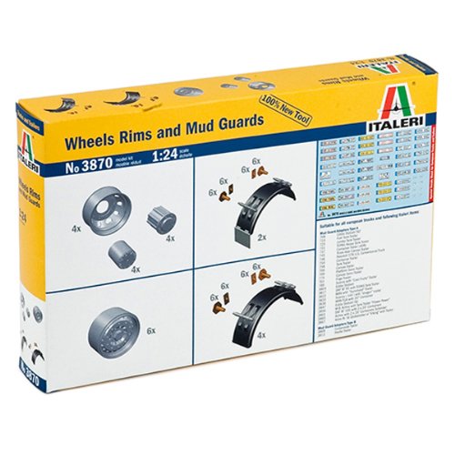 Italeri Wheels Rims and Mud Guards
