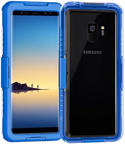 Galaxy S9 Case, Mignova Full Sealed Waterproof Dust proof Shockproof Full Body Underwater Cover Case for Samsung Galaxy S9 (Blue)