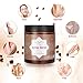 Coffee Deep Cleaning Body Exfoliating Scrub, LuckyFine Sea Salt Scrub Shea Butter Sugar Scrub Natural Body Wash Skin Brightening Moisturizing and Nourishment 9.03 oz