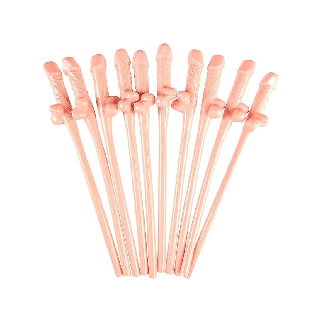 10PC Hen Party Willy Skin Straws Classy Team Bride to Be Drink Sucking Accessories Novelty Bachelorette Night Toy Games Wedding Décor