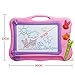 ikidsislands IKS77P [Travel Size] Color Magnetic Drawing Board for Kids, Doodle Board for Toddlers, Sketch Pad Toy for Little Girls (Pink)