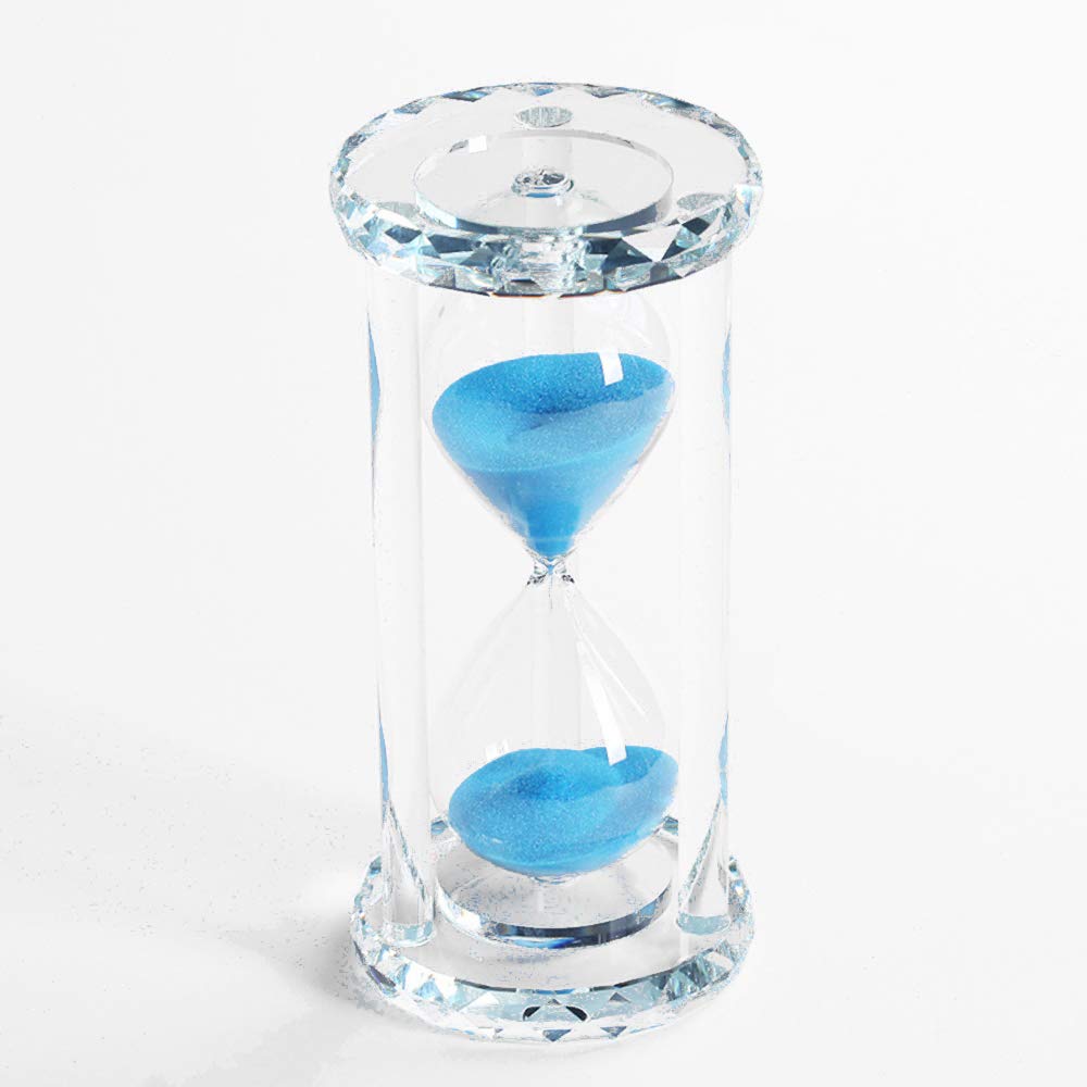 Photo 1 of Lonovel 60 Minutes Hourglass Timer,Crystal Sand Timer Diamond Carving Surface,Good for Kitchen Office Desk Coffee Table Book Shelf Cabinet Decor Christmas Birthday Present Gift Box Package,(Blue)
