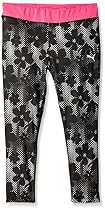 PUMA Big Girls' Active Legging Capri, Flower Lace, 8-10 (Medium)