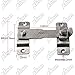 Alise Flip Latch Gate Latches Safety Door Lock Catch for Barn Wood Fence Sliding French Doors,Heavy Duty Thicker Stainless Steel Gate Hardware Locks,Brushed Nickel