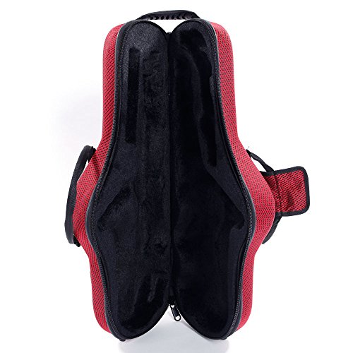 High Grade Durable Cloth Alto Saxophone Case Saxophone Box (Red)