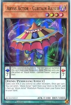 Yugioh Bllr En012 1st Ed Abyss Actor Curtain Raiser Ultra Rare