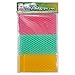 Innovative Dish Washing Net Cloths / Scourer - 100% Odor Free / Quick Dry - No More Sponges with Mildew Smell - Perfect Scrubber for Washing Dishes - 11 by 11 inches - 3PCS - Yellow/Green/Pink