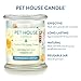 One Fur All Pet House Candle Plant-Based/Soy - Clean Burning Scented,Long Lasting Pet Odor Candle for Home - Sunwashed Cotton