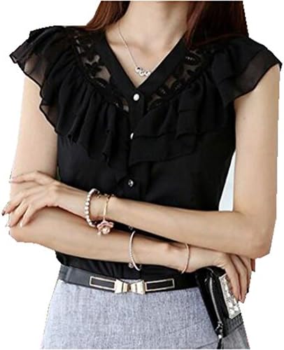 LKOMARKET Cultivate one's morality short sleeve chiffon unlined upper garment