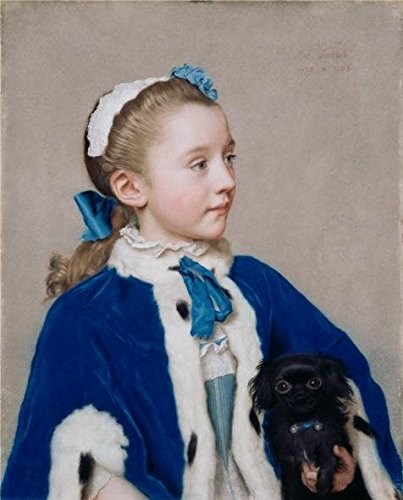 Oil Painting 'Maria Frederike Van Reede-Athlone At Seven , 1756 By Jean-tienne Liotard' Printing On Perfect Effect Canvas , 8x10 Inch / 20x25 Cm ,the Best Wall Art Decoration And Home Gallery Art And Gifts Is This Amazing Art Decorative Canvas Prints