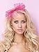 Blulu 4 Sets 80's Lace Headband with Bow for Women 80s Hair Accessories for Halloween Retro 80s Clothing Theme Party(Bright Color)