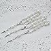 Baptism Favors (24PCS) Mini Rosaries simulated pearl Beads with Sivler Plated Accents - Reduerdos Mini rosarios/Recuerditos De Bautismo - First Holy Communion - Wedding