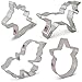 Ann Clark Cookie Cutters 4-Piece Unicorn Cookie Cutter Set with Recipe Booklet, Unicorn, Cute Unicorn, Unicorn Head