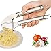 Sunkuka Premium Garlic Press Set - Large Capacity Stainless Steel Mincer, Crusher & Peeler, Ergonomic Design, Rust Roof, Easy Clean & Dishwasher Safe