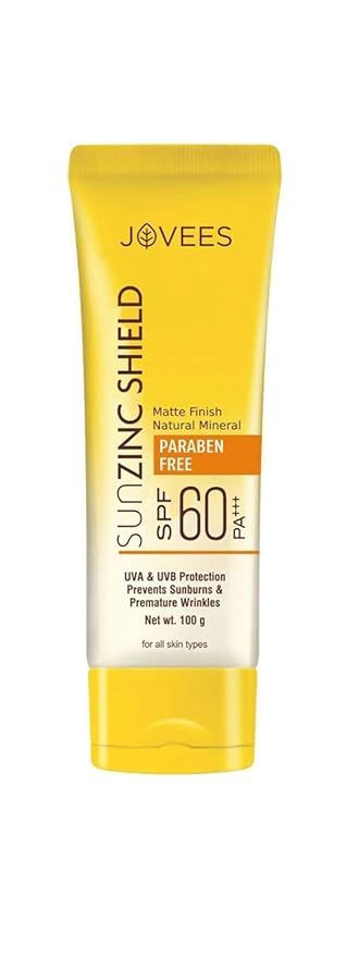 Jovees Sun Zinc Shield SPF 60 PA+++ (100gm)