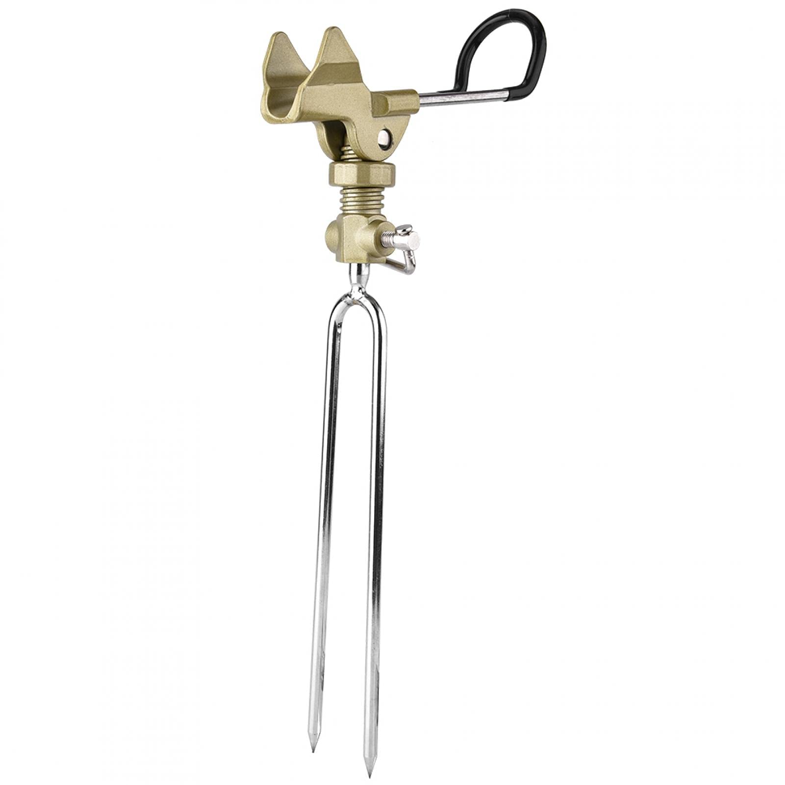 Rod Holder for Bank Fishing, Adjustable Sensitivity Holders Ground Stainless Steel Support Brackets Folding Fish Pole Rack Aluminium Alloy Adjust Stand Stable with Screws Freshwater Saltwater Rods