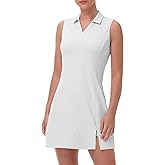 Gopune Womens Tennis Dress Summer Golf Dress with Shorts Sleeveless Workout Athletic with Pocket