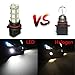 Partsam 2X P13W LED Fog Light Bulbs 12277 Daytime Running Light Driving DRL LED Lamp Xenon White 6000K Super Bright 18-5050-SMD 12V