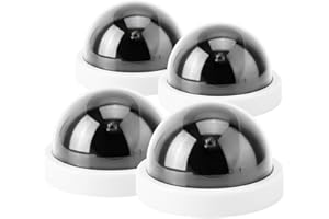 Burappoi Dummy Dome Camera, Simulation Camera CCTV Dummy Fake Security Camera, 4pcs Dome Simulation Camera CCTV Dummy Fake Se