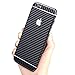 Toeoe 6/6s Plus (5.5'') Luxury 3D Textured Carbon Fibre Full Body Vinyl Wrap Sticker Skin Cover for Apple iPhone 6 Plus 5.5 inch Black