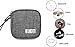 BUBM Earbud Case Carrying Case for Earphone/Earpods/Earbuds Charger Change Purse Protective Travel Pouch Cute Bag Box Portable for Accessories Carrying Bags(Grey)