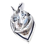 blackmogoo Womens Silk Small Square Scarf Satin Head Scarf Luxury Hair Wrappings, 1, One Size