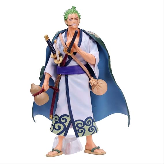 27cm Anime Figuras De One Piece Roronoa Zoro Pvc Modelo Muñeca