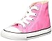 Converse Unisex-Child Chuck Taylor All Star Canvas High Top Sneaker, Pink, 6 M US