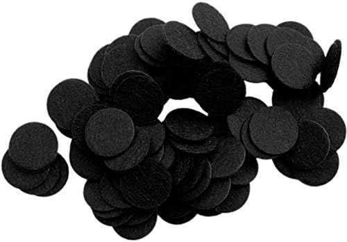 Playfully Ever After 1 Inch Black 100pc Stiff Felt Circles