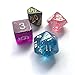 7 Dice x 4 Colors (28 Pieces) Polyhedral Translucent Dice in 4 Complete Sets with 4 Pack Black Pouches for Dungeons and Dragons