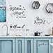 GULIGULI 4 Set-Bon Appetit-Enjoy Cooking Time-The Kitchen is The Heart of The Home-Gather-Lovely Quotes Wall Decals-Vinyl Wall Stickers for Kitchen Decor