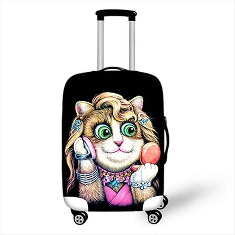 ZYY Suitcase Cover Impresión Personal del Gato Fundas para ...