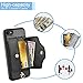 LAMEEKU iPhone SE Wallet Case, Shockproof iPhone 7 8 Case with Credit Card Holder Slot Leather Case, Protective Cover with Crossbody Chain Strap Wrist Strap for Apple iPhone 7/8/SE,4.7