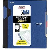 Five Star Spiral Notebook + Study App, 5