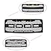 Front Grille Fits 2009-2014 FORD F150 Raptor Style Grill Kits With Amber LED Light and F&R Letter and Removable Mask,Matte Black