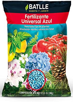 Abonos - Fertilizante Universal Azul Bolsa 800 g. - Batlle: Amazon ...
