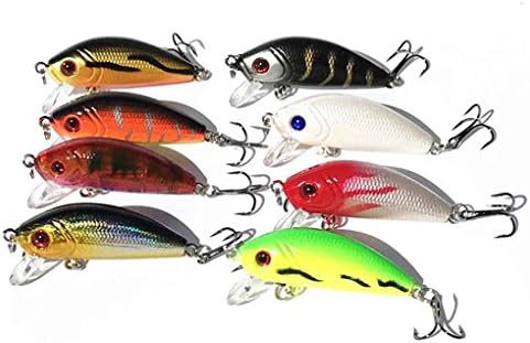 Xuanhemen 4cm/3.5g Hard Bait Fishing Lures with Hook Bass Fishing Gear